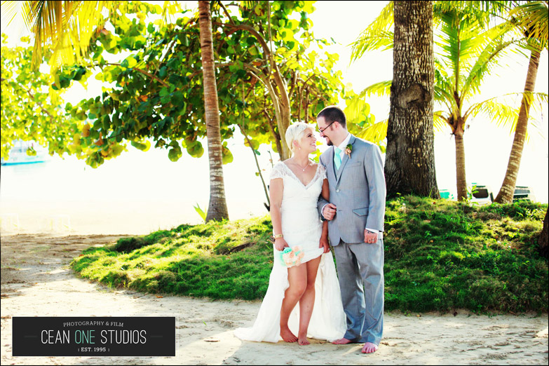 bride and groom on beach in Jamaica | Cean One Photography| Southern California Wedding Photographer | destination & portrait photographer