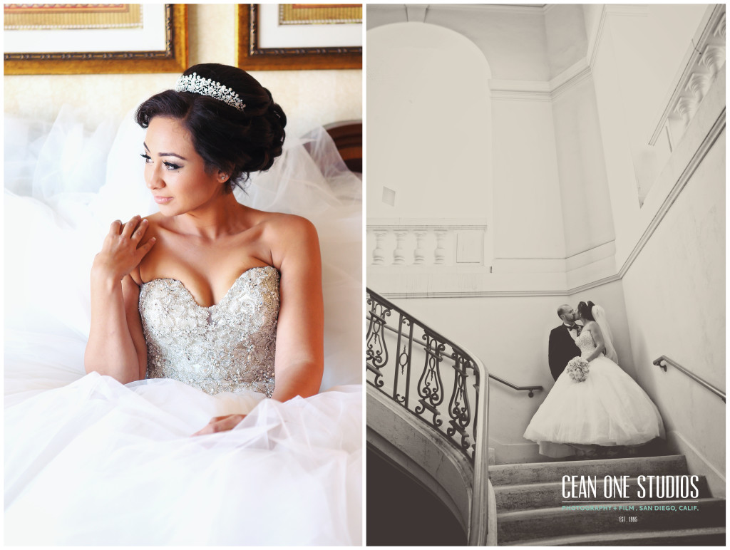 bride looking to the side   | Cean One Photography | Southern California Photographers | love is in the air