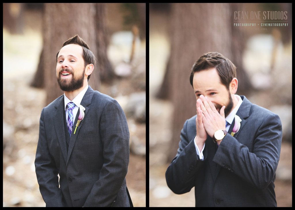 groom surprised | destination weddings San Diego wedding photographer