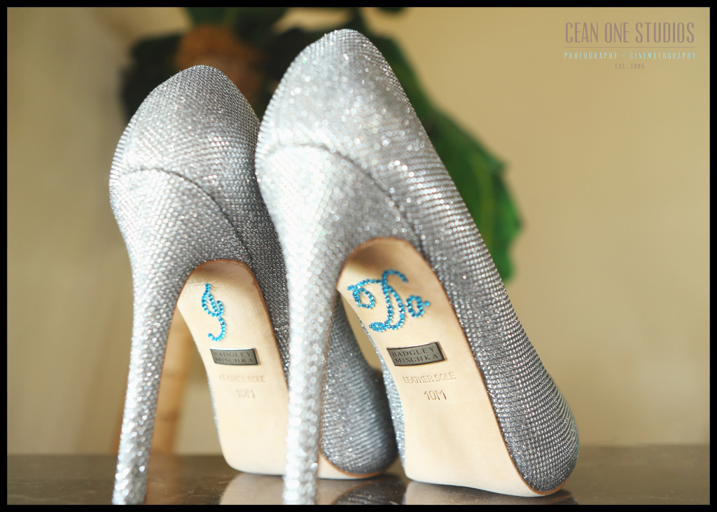 jeweled bridal shoes |Rancho Palos Verdes San Diego Wedding Photographer