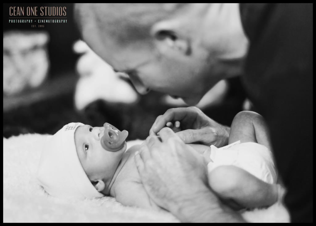 newborn staring at dad fathers day pictures | San Diego Photographer