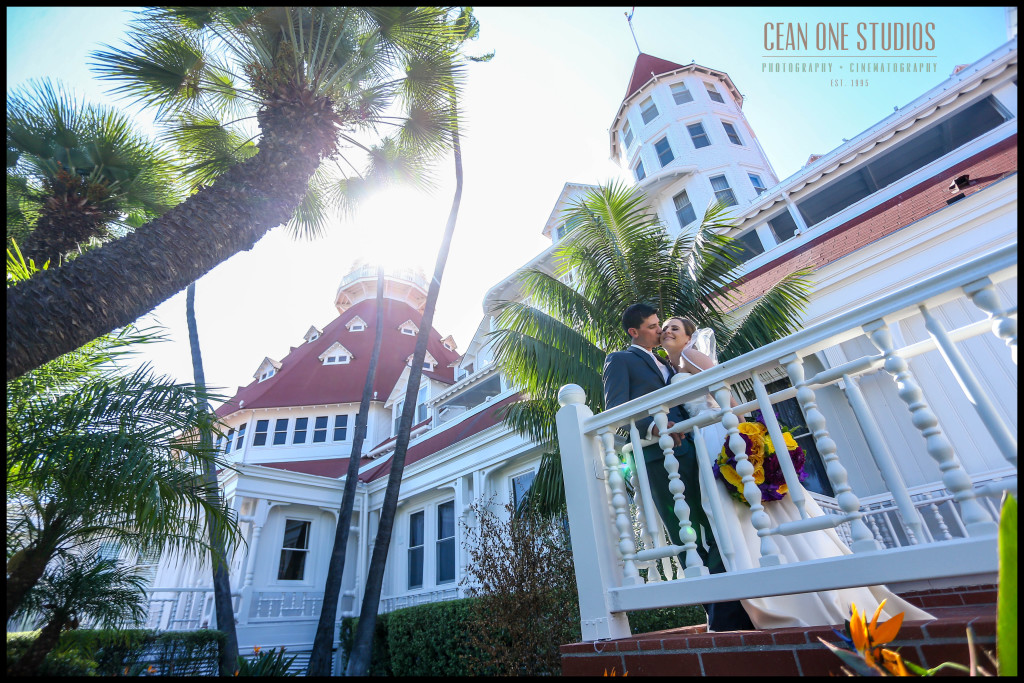 Groom Kissing Bride | Hotel del Coronado San Diego Wedding Photographer