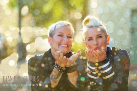 Women Blowing Glitter | Engagement Session | San Diego Wedding Photographer