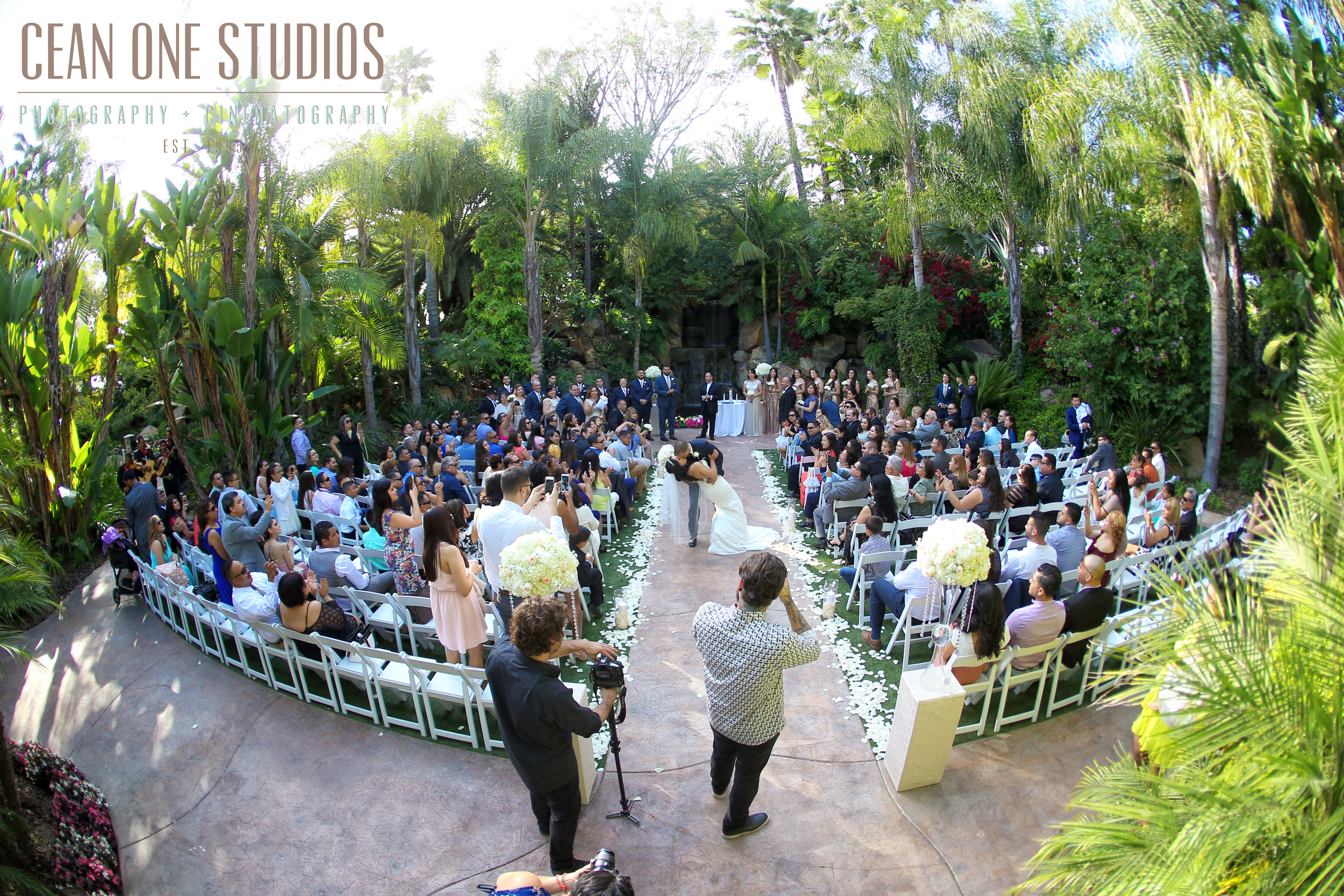 overhead shot of bride and groom | San Diego Wedding Photographer | Wedding Videographer | Cean One Films