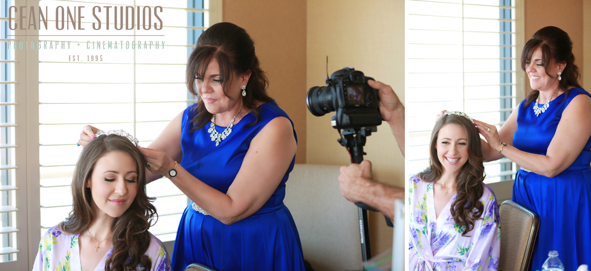 mom helping bride | San Diego Wedding Photographer | Wedding Videographer |