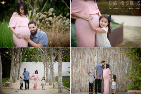 Preggo Mom with Family | LA Family Photographer