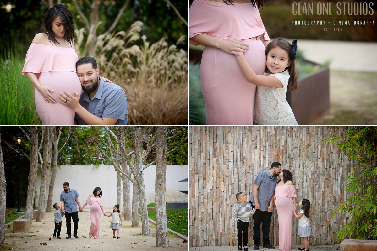 Preggo Mom with Family | LA Family Photographer | Baby Footsteps
